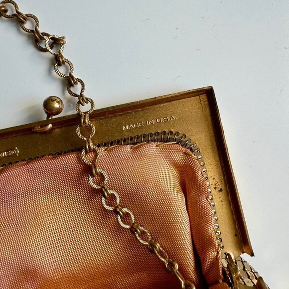 Vintage Whiting and Davis Tiny Gold Mesh Purse - Picture 6 of 7